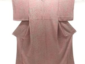 縮緬地秋草模様小紋着物